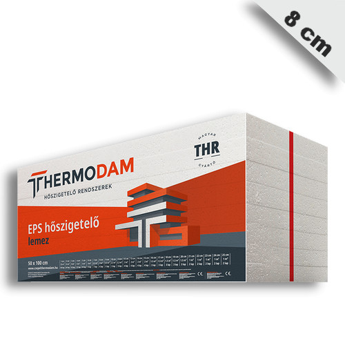 EPS 80 homlokzati polisztirol hőszigetelő lemez 8 cm