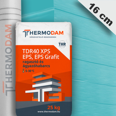XPS lábazati hőszigetelő rendszer 16 cm